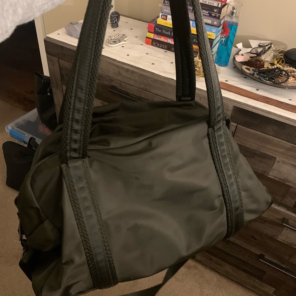 Olive Green Lululemon Gym Bag